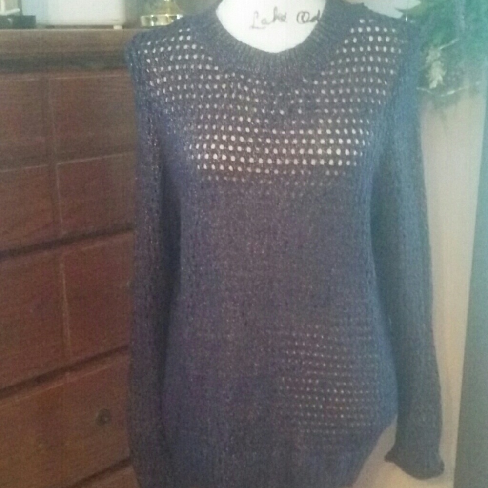 Purple and gold sweater